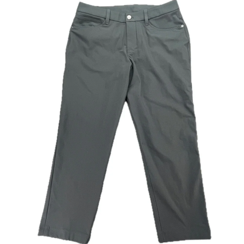 Lululemon ABC Pants‎ Slim Fit Charcoal Gray Mens Size 31